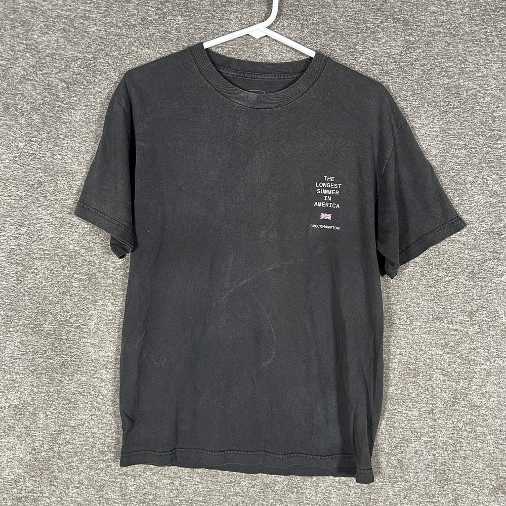 Brockhampton Shirt Mens Medium Black Longest Summer In America Tour T-Shirt Tee